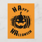 Happy Halloween Party Pumpkin Briefkaart (Voorkant)
