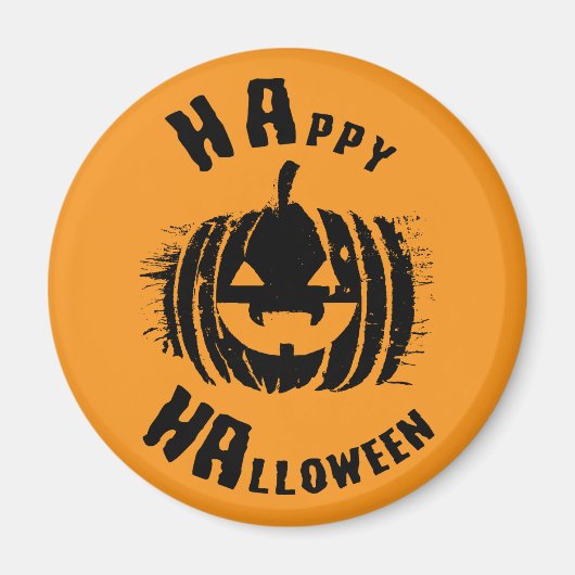Happy Halloween Party Pumpkin Magneet (Voorkant)