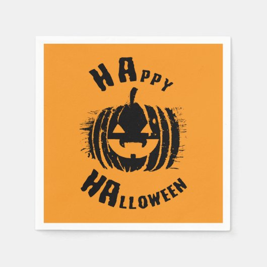 Happy Halloween Party Pumpkin Servet (Voorkant)
