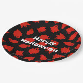 Happy Halloween Party Red Ghost Papieren Bordje (Gekanteld)