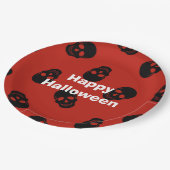 Happy Halloween Party Red Skull Paper Bord (Gekanteld)