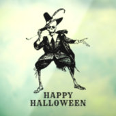 Happy Halloween Party Skelet Gotische Vintage Raamsticker (Vel 3)