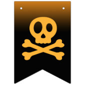 Happy Halloween Party spiderweb spooky typografie Vlaggetjes (Eerste vlag)