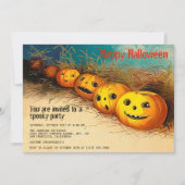 Happy Halloween Party Spooktacular Funny Pumpkins Kaart (Voorkant)
