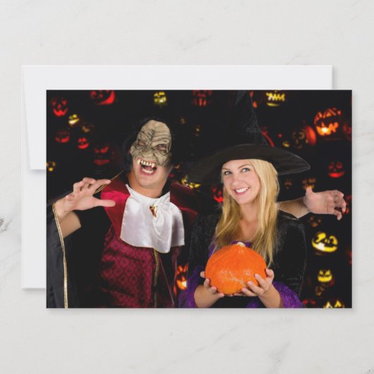 Happy Halloween Party Spooktacular Funny Pumpkins Kaart (Achterkant)