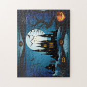 Happy Halloween Party "Trakteer of truc" magie Legpuzzel (Verticaal)