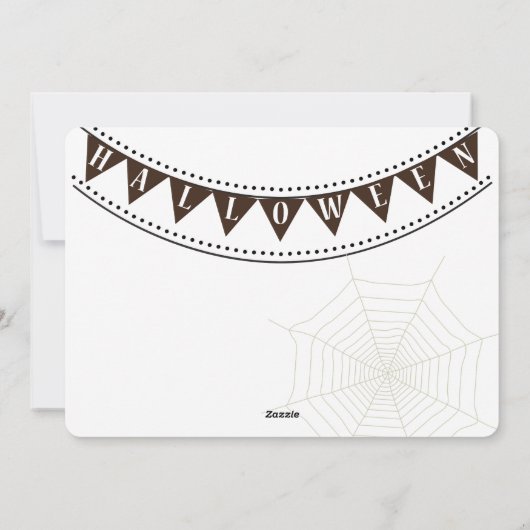 Happy Halloween Party "Treat of Trick" Feestdagenkaart (Achterkant)