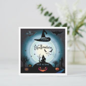 Happy Halloween Party "Treat of Trick" Kaart (Staand voorkant)