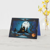 Happy Halloween Party "Treat of Trick" Kaart (Gele Bloem)