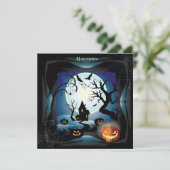 Happy Halloween Party "Treat of Trick" Kaart (Staand voorkant)