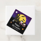 Happy Halloween Party Vampires Paars Bedankjes Labels (In situ)