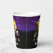 Happy Halloween Party Vampires Paars Papieren Bekers (Rechts)