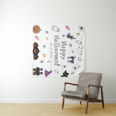 Happy Halloween Party Wandkleed (In Situ (horizontaal))