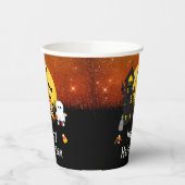 Happy Halloween Party Witch Ghost Sinaasappel Papieren Bekers (Links)
