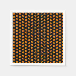 Happy Halloween Party Witch's Cute Pumpkin Servet