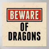 Happy Halloween | Pas op voor Dragons Poster (Voorkant)