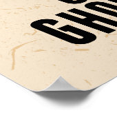 Happy Halloween | Pas op voor spoken Poster (Hoek)