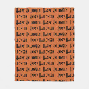Happy Halloween Pattern Fleece Deken