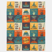 Happy Halloween Pattern Fleece Deken (Voorkant)