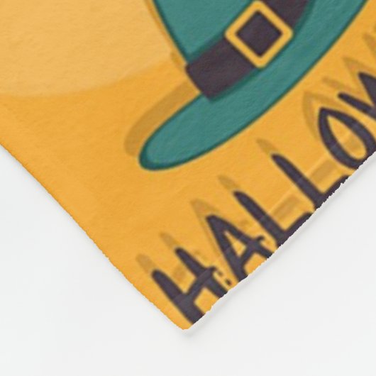 Happy Halloween Pattern Fleece Deken (Hoek)