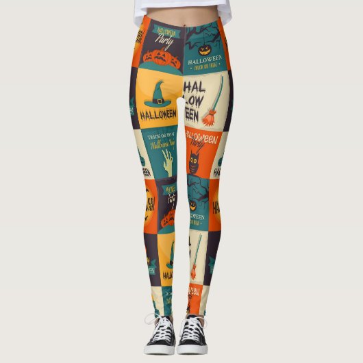 Happy Halloween Pattern Leggings (Voorkant)