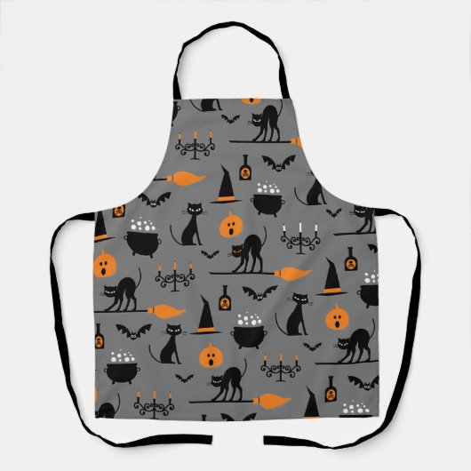 Happy Halloween Pattern Schort (Voorkant)