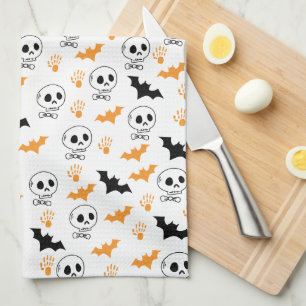 Happy Halloween Pattern Theedoek