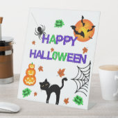 Happy Halloween Pedestal Sign Reclamebord Met Voetstuk (Insitu)