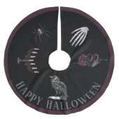 Happy Halloween pensed Polyester Tree Skirt Kerstboom Rok (Voorkant)