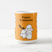 Happy Halloween Personaliseer NAAM Ghosts Bat Koffiemok (Center)