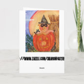 Happy Halloween Pig KAART Kittens & Jack O'Pig (Achterkant)