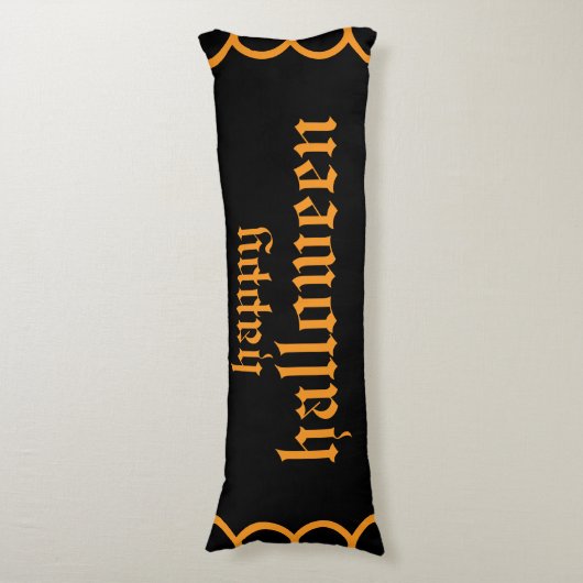 Happy Halloween Pillow Lichaamskussen (Voorkant Verticaal)