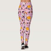 Happy Halloween Pink Spooky Festival Leggings (Achterkant)
