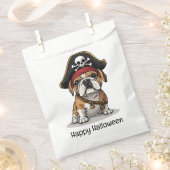 Happy Halloween Pirate English Bulldog Skull Bedankzakje (Geknipt)