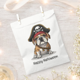 Happy Halloween Pirate English Bulldog Skull Bedankzakje