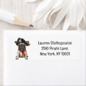 Happy Halloween Pirate Franse Bulldog Etiket (Insitu)