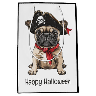 Happy Halloween Pirate Franse Bulldog Medium Cadeauzakje