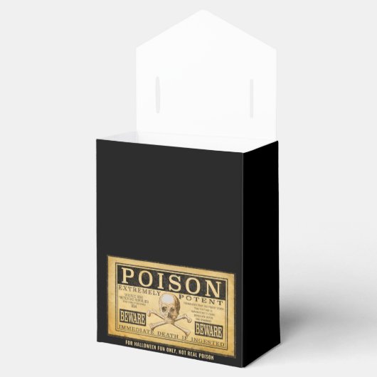 Happy Halloween "POISON" Favor Box Bedankdoosjes (Geopend)