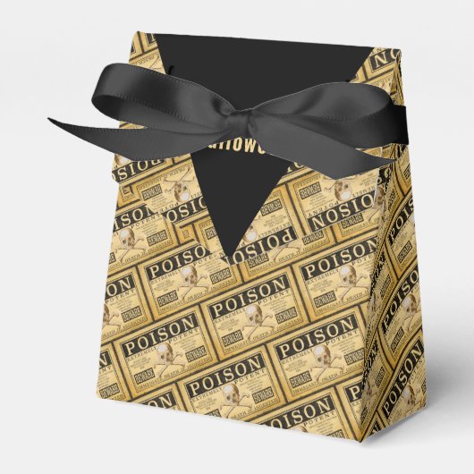 Happy Halloween  "POISON" voor de voordeur Bedankdoosjes (Voorkant Zijde)