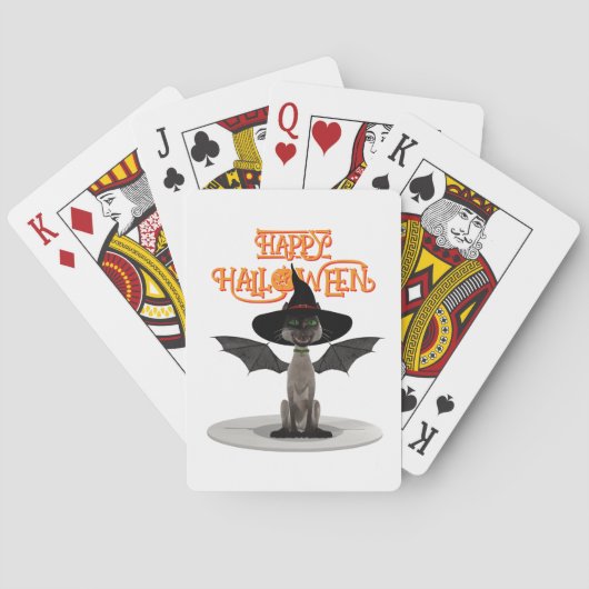 Happy Halloween. Pokerkaarten (Achterkant)