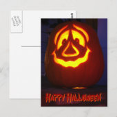 Happy Halloween pomkin Briefkaart (Voorkant / Achterkant)