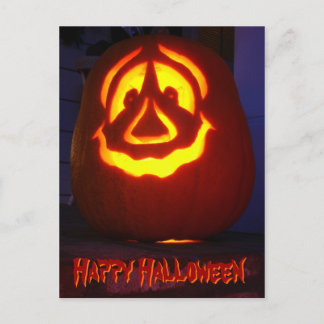 Happy Halloween pomkin Briefkaart