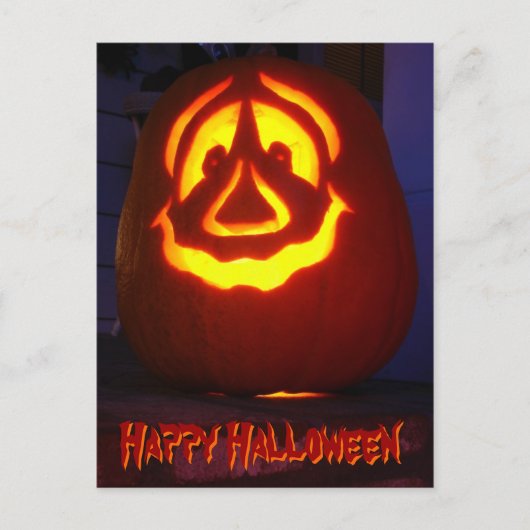 Happy Halloween pomkin Briefkaart (Voorkant)