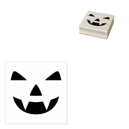 Happy Halloween pomkin Rubberstempel (Gestempeld)
