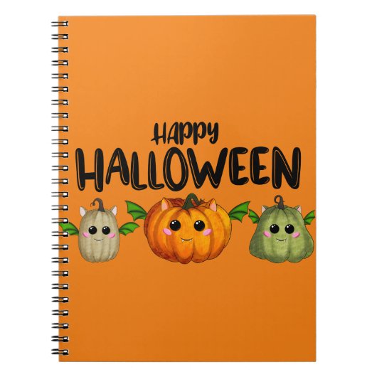 Happy Halloween pomkins Notitieboek (Voorkant)