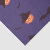 Happy Halloween pompoen en vleermuizen Tissuepapier (Detail)