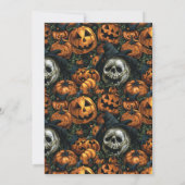 Happy Halloween Pompoen Foto Vakantie Kaart (Achterkant)