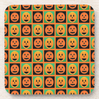 Happy Halloween pompoen gezichten Drankjes Onderzetter