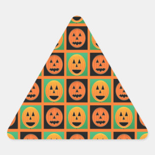 Happy Halloween pompoen gezichten Sticker