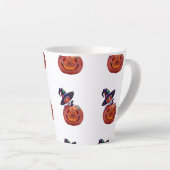 Happy Halloween - pompoen Halloween Magic Latte Mok (Rechterhoek)